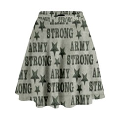 Army Stong Military High Waist Skirt by McCallaCoultureArmyShop