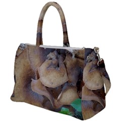 Close Up Mushroom Abstract Duffel Travel Bag by Fractalsandkaleidoscopes