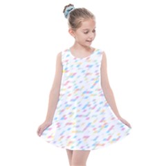 Texture Background Pastel Box Kids  Summer Dress by HermanTelo