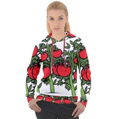 Tomato Garden Vine Plants Red Women s Overhead Hoodie by HermanTelo