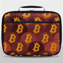 Cryptocurrency Bitcoin Digital Full Print Lunch Bag by HermanTelo