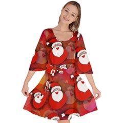 Santa Clause Velour Kimono Dress by HermanTelo