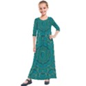 Over The Calm Sea Is The Most Beautiful Star Kids  Quarter Sleeve Maxi Dress View1