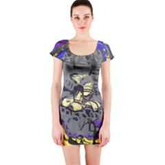 Motion And Emotion 1 1 Short Sleeve Bodycon Dress by bestdesignintheworld