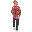 Colorful Funny Christmas Pattern Kids  Hooded Pullover View2