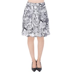 Animal Seamless Pattern Velvet High Waist Skirt by Vaneshart