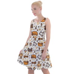 Animal Patterns Safari Knee Length Skater Dress by Vaneshart