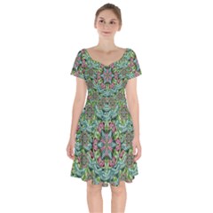 So Much Hearts And Love Short Sleeve Bardot Dress by pepitasart