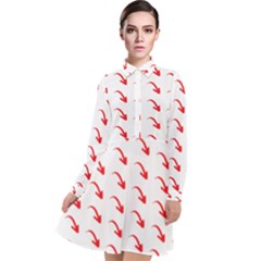 Create Your Own Custom Online Full Print Blank Template Long Sleeve Chiffon Shirt Dress by startdesign