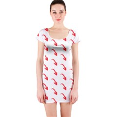 Create Your Own Custom Online Full Print Blank Template Short Sleeve Bodycon Dress by startdesign