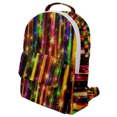 Illustrations Star Bands Wallpaper Flap Pocket Backpack (small) by HermanTelo