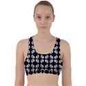 Pattern Formes Ronds Noir Back Weave Sports Bra View1