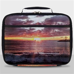 Sunset On The Ocean In Puerto Rico Full Print Lunch Bag by StarvingArtisan