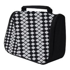 White Plaid Texture Full Print Travel Pouch (small) by Mariart