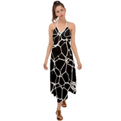 Neurons Braid Network Wattle Yarn Halter Tie Back Dress  by HermanTelo