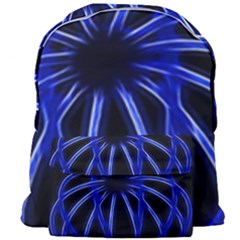 Light Effect Blue Bright Design Giant Full Print Backpack by HermanTelo