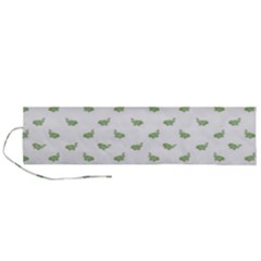 Iguana Sketchy Cartoon Style Drawing Pattern 2 Roll Up Canvas Pencil Holder (l) by dflcprintsclothing