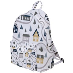 Abstract Seamless Pattern With Cute Houses Trees Road The Plain Backpack by Vaneshart