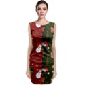 Hand Drawn Christmas Pattern Collection Sleeveless Velvet Midi Dress View1