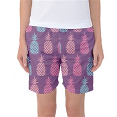 Pineapple Wallpaper Pattern 1462307008mhe Women s Basketball Shorts by Sobalvarro