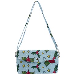 Colorful Funny Christmas Pattern Removable Strap Clutch Bag by Vaneshart