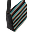 Stripey 1 Flap Closure Messenger Bag (L) View2