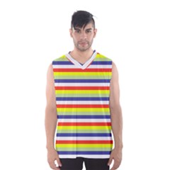 Stripey 2 Men s Basketball Tank Top by anthromahe