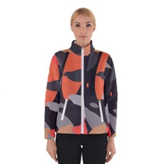 Pattern Formes Corail/noir Winter Jacket by kcreatif