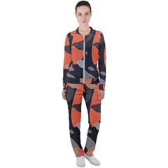 Pattern Formes Corail/noir Casual Jacket And Pants Set by kcreatif