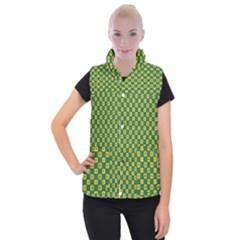 Df Green Domino Women s Button Up Vest by deformigo