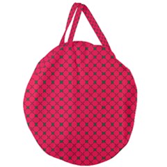 Df Magenta Legend Giant Round Zipper Tote by deformigo