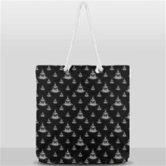 Buddhism Motif Print Pattern Design Full Print Rope Handle Tote (large) by dflcprintsclothing