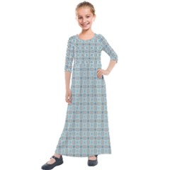 Df Theodora Thanos Kids  Quarter Sleeve Maxi Dress by deformigo