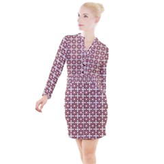 Df Cordilleri Button Long Sleeve Dress by deformigo