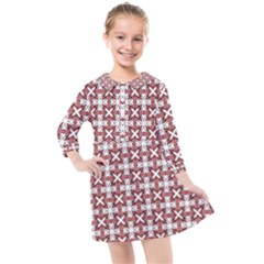 Df Cordilleri Kids  Quarter Sleeve Shirt Dress by deformigo