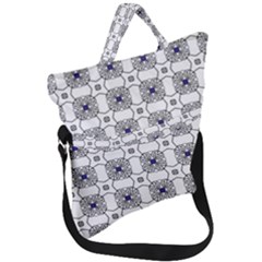 Df Snowland Fold Over Handle Tote Bag by deformigo