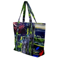 Between Two Moons 7 Zip Up Canvas Bag by bestdesignintheworld