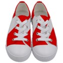 Diving flag Kids  Low Top Canvas Sneakers View1