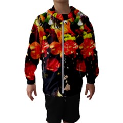 Flowers In A Vase 1 2 Kids  Hooded Windbreaker by bestdesignintheworld