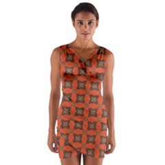 Geremea Wrap Front Bodycon Dress by deformigo