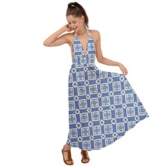 Laccadive Backless Maxi Beach Dress by deformigo