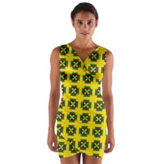 Pomeroy Wrap Front Bodycon Dress by deformigo