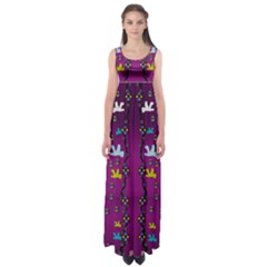 Birds In Freedom And Peace Empire Waist Maxi Dress by pepitasart