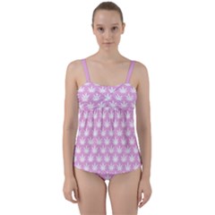 Kawaii Cannabis  Twist Front Tankini Set by thethiiird