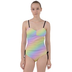 Pastel Goth Rainbow  Sweetheart Tankini Set by thethiiird