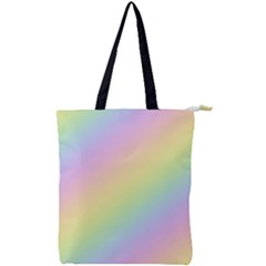 Pastel Goth Rainbow  Double Zip Up Tote Bag by thethiiird