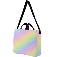 Pastel Goth Rainbow  Square Shoulder Tote Bag by thethiiird