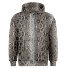 Python Snakeskin Print Men s Zipper Hoodie by LoolyElzayat