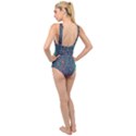 Japanese Sakura Blossoms On The Mountain Cross Front Low Back Swimsuit View2