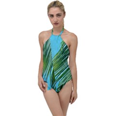 Tropical Palm Go With The Flow One Piece Swimsuit by TheLazyPineapple